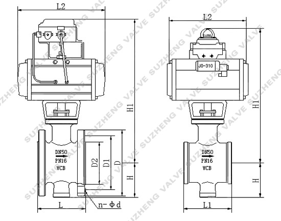 ZSSV氣動V型調節(jiē)球閥